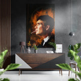 1920s Gangster Cap Portrait Tableau en aluminium Dibond - 60x39 cm