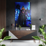 Cuadro de pared Thor en Cyberpunk en aluminio cepillado Dibond - 60x39 cm