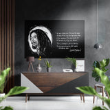 Worte von Bob Marley Gebürstetes Alu-Dibond