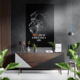 Never Wandbild auf gebürstetem Aluminium-Dibond - 60x39 cm