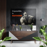 Muhammad Ali Brushed Aluminium Dibond Wall Art