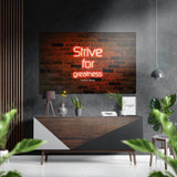 Strive Brushed Aluminium Dibond Wall Art - 60x39 cm