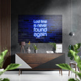 Tableau mural Lost Time en aluminium brossé Dibond - 60x39 cm