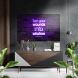 Cuadro de pared Into Wisdom en aluminio cepillado Dibond - 60x39 cm