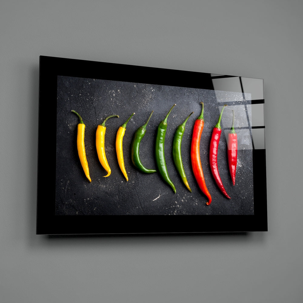Peppers Glass Wall Art