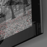 Red Trees Glass Wall Art