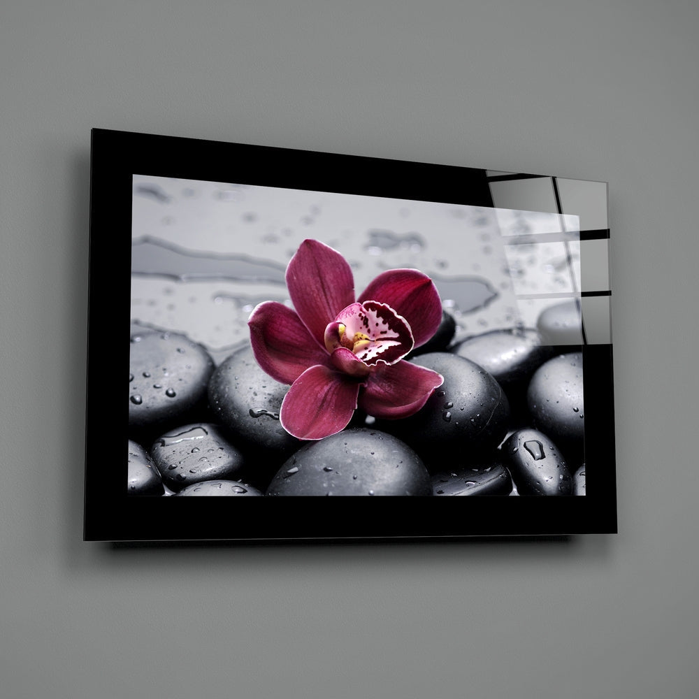 Orchid Glass Wall Art