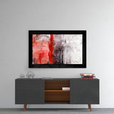 Red and Red Glass Wall Art