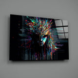 Face of Colour Sticks Glass Wall Art || Designers Collection