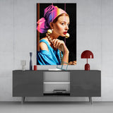 Girl With A Pearl Earring Glass Wall Art || Designers Collection