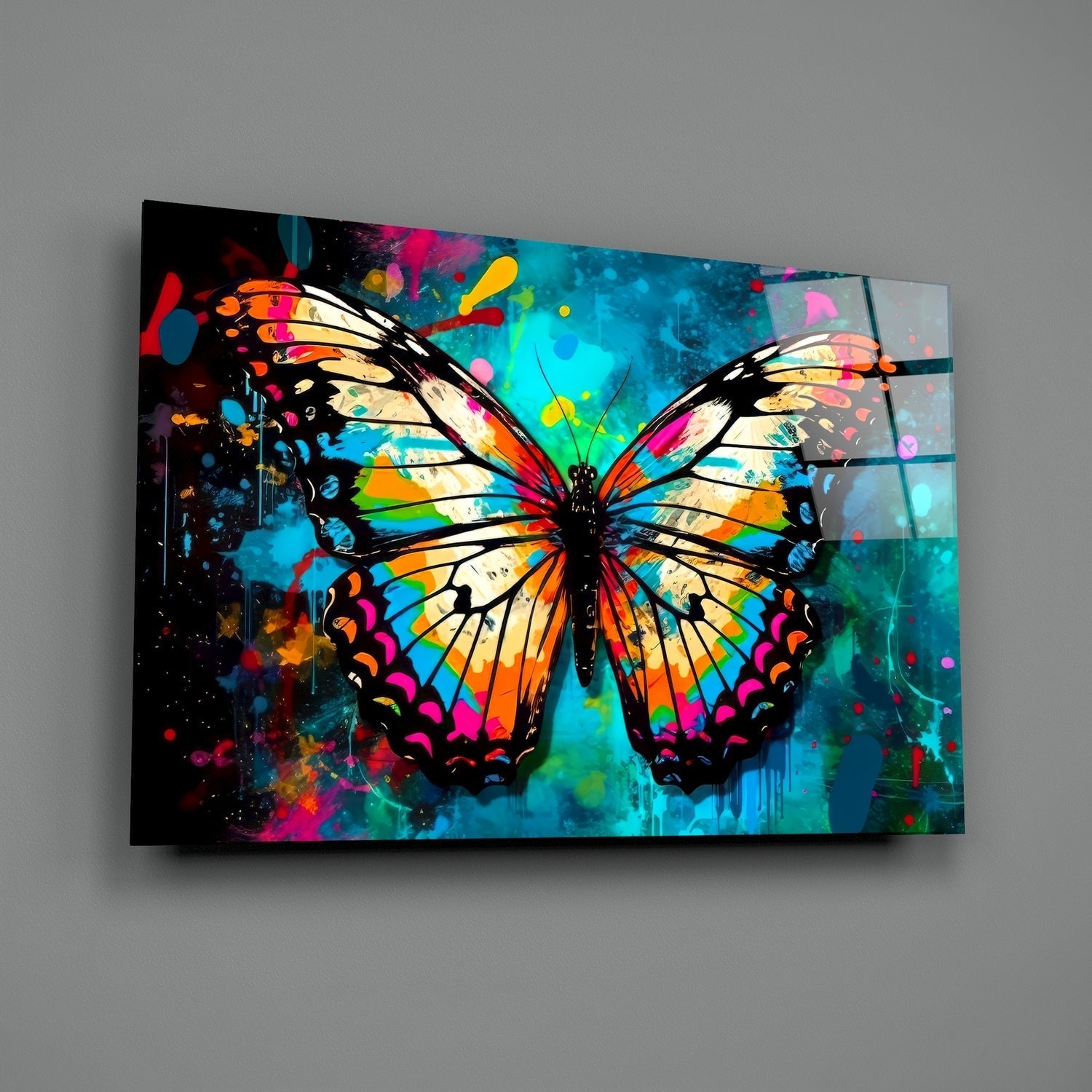 Butterfly Glass Wall Art || Designers Collection