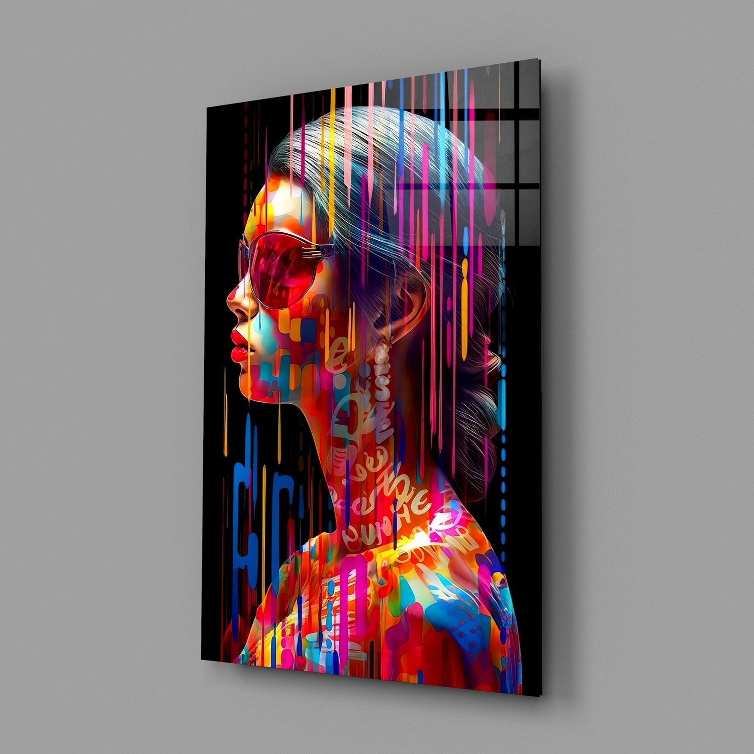 Beauty in Colours Glass Wall Art || Designers Collection