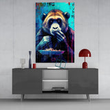 Hungry Monkey Glass Wall Art || Designers Collection