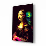 Arte della parete di vetro Mona Lisa V2 || Collezione di design