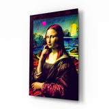 Mona Lisa V2 Glass Wall Art || Designer Collection