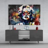 Marilyn Monroe Glass Wall Art || Designers Collection