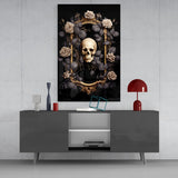 Skull Portrait Glass Wall Art || Designer Collection
