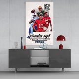 NFL Finals Glass Wall Art || Designer Collection