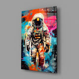 Astronaut Glass Wall Art || Designer Collection