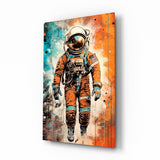 Arte della parete di vetro Astronauta || Collezione di design