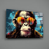 Cool Monkey Glass Wall Art || Designer Collection