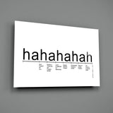 Laughter Analysis Glass Wall Art || Designer Collection