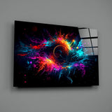 Colourful Hole Glass Wall Art || Designer Collection