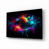 Colourful Hole Glass Wall Art || Designer Collection