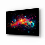Colours of Space Glass Wall Art || Designer Collection