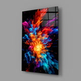 Colour Flower Glass Wall Art || Designer Collection