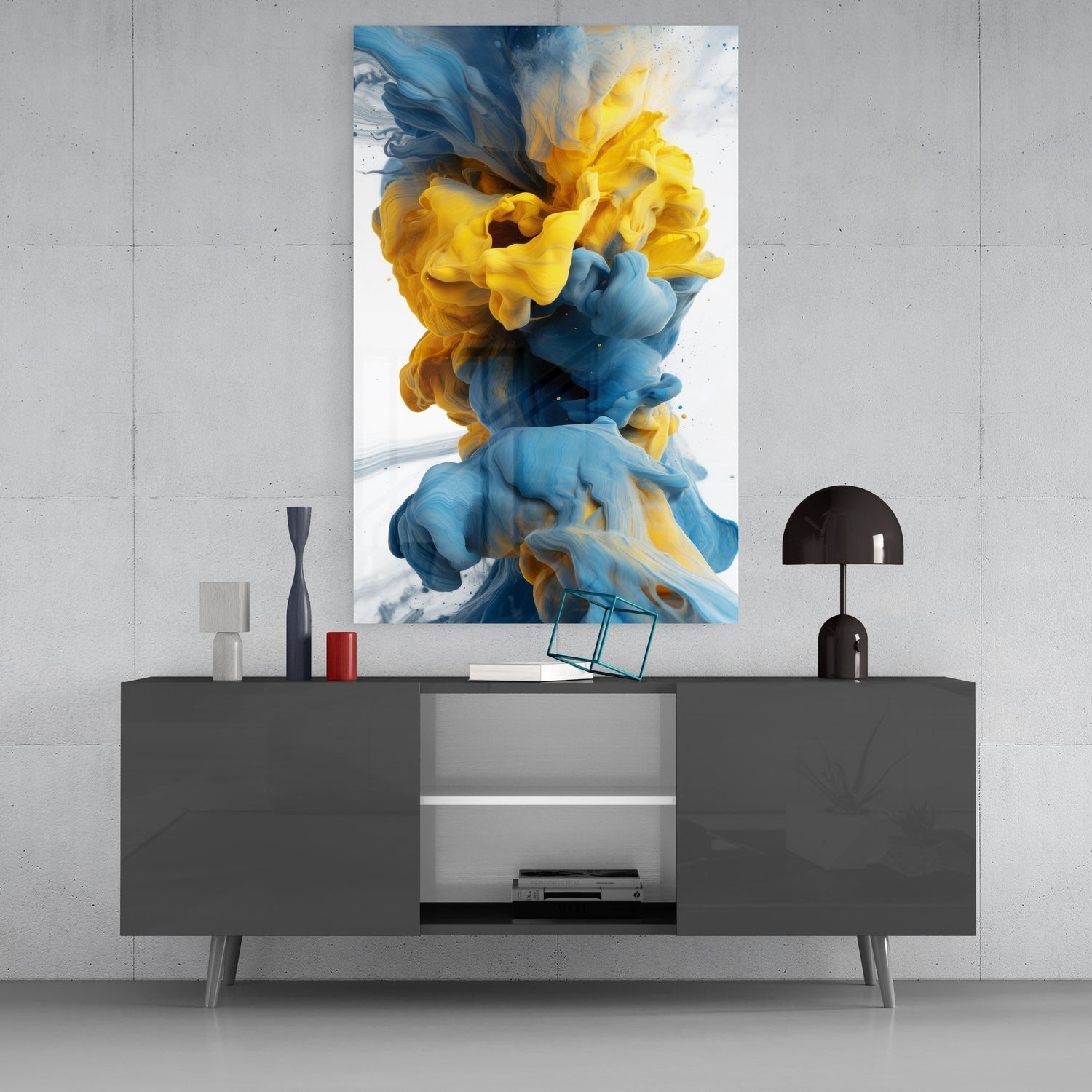 Colour Explosion Glass Wall Art || Designer Collection