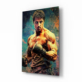 Fighter Glass Wall Art || Designer Collection