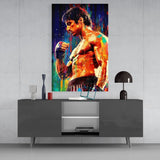 Fighter Glass Wall Art || Designer Collection
