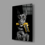 Gun Dog  Glass Wall Art || Designer Collection
