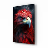 Red Eagle Glass Wall Art|| Designer's Collection
