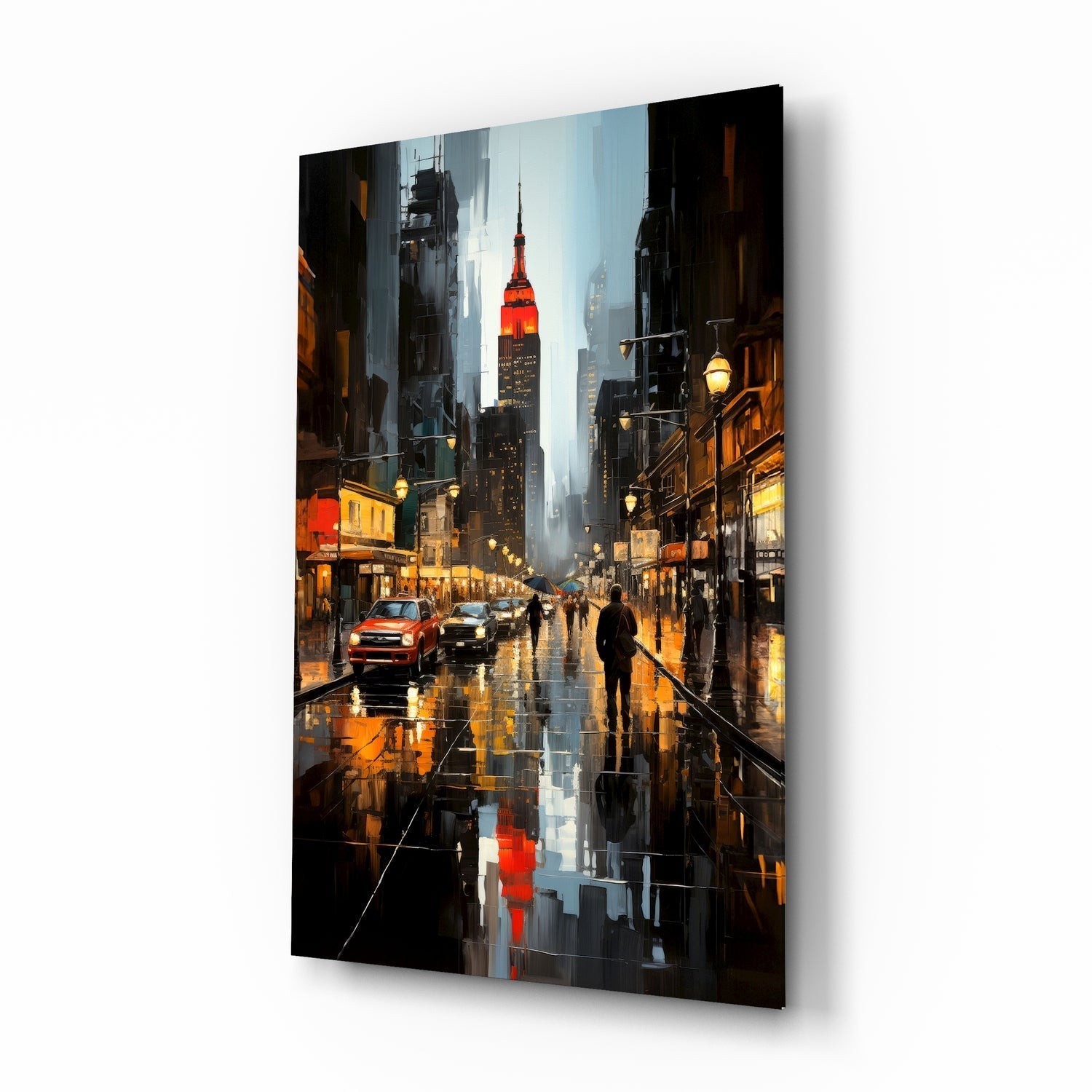City Night Glass Wall Art|| Designer's Collection
