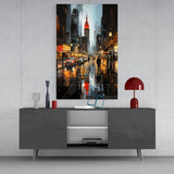 City Night Glass Wall Art|| Designer's Collection