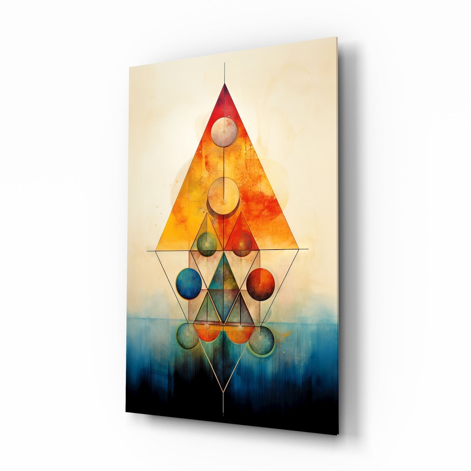 Harmony of Shapes Glass Wall Art|| Designer's Collection