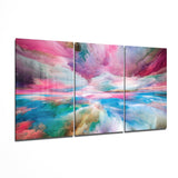 Arte de pared de vidrio de Nuvole colorate