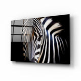 Arte de pared de vidrio de Zebra