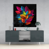 Leaves Glass Wall Art  || Designers Collection