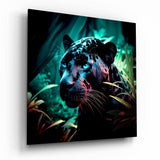 Panther Glass Wall Art  || Designers Collection