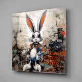 	Rabbit Glass Wall Art