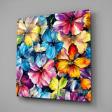 Flowers Glass Wall Art|| Designer's Collection