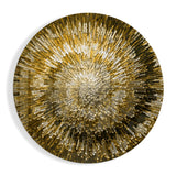Golden Helix Glass Wall Art