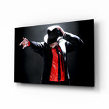 Michael Jackson Glasbild