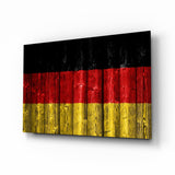 Deutsche Flagge Glasbild