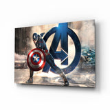 Captain America Glasbild