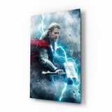 Arte de pared de vidrio de Thor