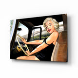 Marilyn Monroe Glass Wall Art